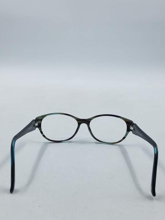 Adrienne Vittadini Green Tortoise Oval Eyeglasses image number 3