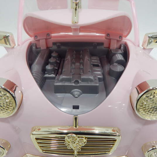 Our Generation In The Driver Seat Cruiser Retro Pink Convertible Doll Car w/ Real Radio image number 5