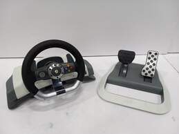Microsoft Xbox 360 Wireless Racing Wheel With Force Feedback & Pedal Video Game Accessory