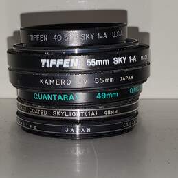 Untested P/R Lot of Camera Filters 55mm 49mm 48mm Quantaray + More alternative image
