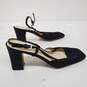 Prada Black Satin Strappy Heeled Sandals Women's Size 6.5 image number 3