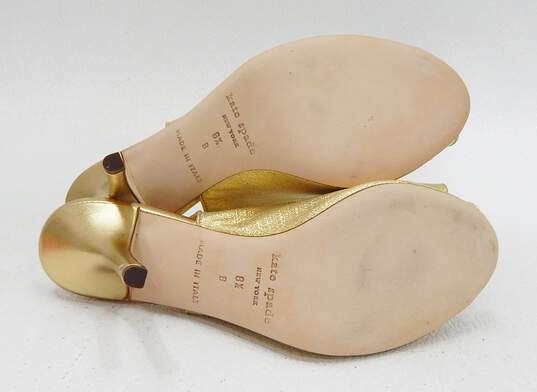 Kate Spade New York Gold Sparkle Heels Size 8.5 image number 7