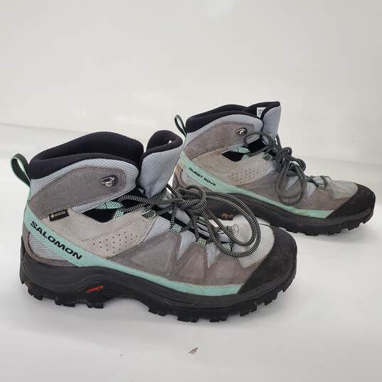 Salomon Quest Rove Women's Gray Waterproof Hiking Boots Size 10 image number 2