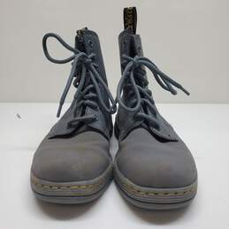 Dr. Martens Newton Combat Boots Women's 7 M in Blue Gray alternative image