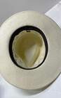 Ultrafino Black Creek Ivory Straw Hat Size M 7 1/8 image number 6