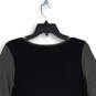 Womens Gray Black Colorblock Long Sleeve Crew Neck Pullover Sweater Sz S/P image number 4