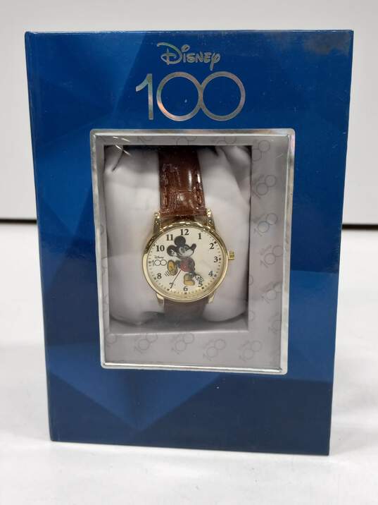 Vintage Disney 100 Mickey Mouse Watch In Box image number 1