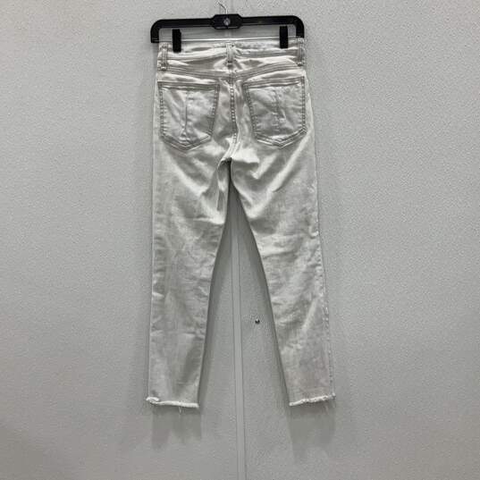 Rag & Bone Womens Light Blue Denim 5-Pocket Design Raw Hem Skinny Jeans Size 25 image number 2