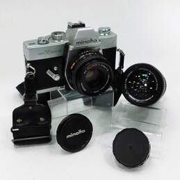 Minolta SRT MC-II SLR 35mm Film Camera W/ 2 Lenses