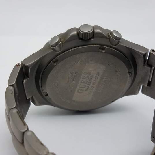Guess G17001G 41mm Titanium Water Pro 100m/330ft Analog Chronograph Date 84g image number 2