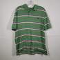 Mens Striped Regular Fit Short Sleeve Collared Polo Shirt Size XL image number 1