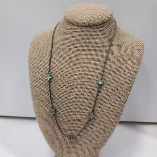 Bundle of faux gold and green tones costume jewelry image number 5