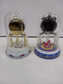 Set of 2 Disney Cinderella/Prince Charming & Eeyore Anniversary Dome Clocks alternative image