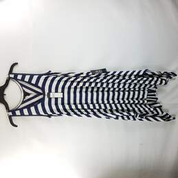 BCBGMaxazria Women Navy White Striped Mylene Sleeveless Dress Max XS NWT