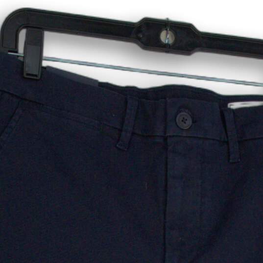 NWT GAP Womens Navy Blue Flat Front Slash Pocket Chino Shorts Size 29 image number 3