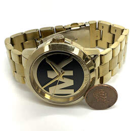 Designer Michael Kors MK-6255 Gold-Tone Stainless Steel Quartz Wristwatch