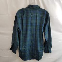 Pendleton Men's Green Plaid Wool Button Up Long Sleeve Shirt Size M alternative image