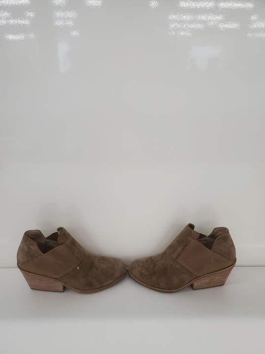 Women Eileen Fisher Tan Suede Wedge Ankle boot Size-5.5 image number 3