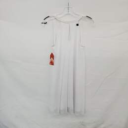 Oiselle White Mio Mesh Sleeveless Midi Dress WM Size 4 NWT alternative image