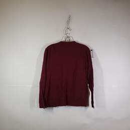 Mens Knitted Long Sleeve V-Neck Pullover Sweater Size Medium alternative image