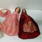 Vintage Large Plastic Dolls Mixed Lot w/ 15 Inch Queen & 2x 18 Inch Victorian Dress Dolls image number 7