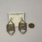 Designer Lucky Brand Two-Tone Fish Hook Beaded Fashionable Dangle Earrings image number 2