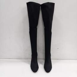 Charles David Above the Knee Black Knit Sock Boots Size 8.5