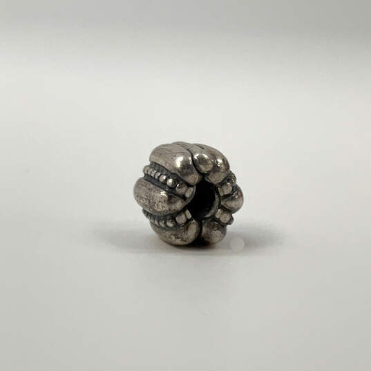 Designer Pandora S925 ALE Sterling Silver Dots And Ridges Clip Beaded Charm image number 3
