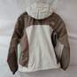 The North Face HyVent Tan Hooded Full Zip Jacket S/P image number 2