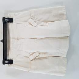 Louis Vuitton Women Ivory Pleated Shorts 34
