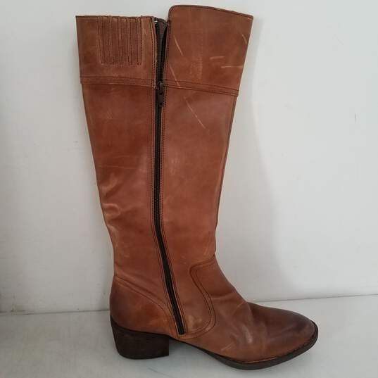 Born Fannar Knee High Tan Leather Boots Women Sz 9M image number 4