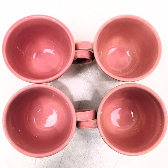 Vintage Fiestaware Rose Pink Teacup & Saucer Lot image number 3