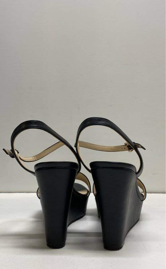 Calvin Klein Karper Black Wedge Heels Shoes Size 9 M image number 4