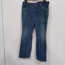 Men's Blue Slim Fit Jeans Size 36x30