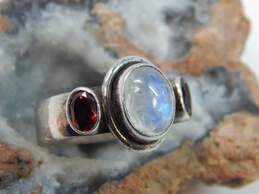 Nicky Butler Sterling Silver Garnet & Moonstone Ring 8.0g alternative image