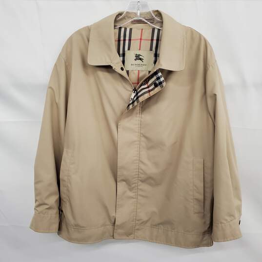 Burberry Men's 'Jared' Beige Zip Up Bomber Jacket Size M image number 1