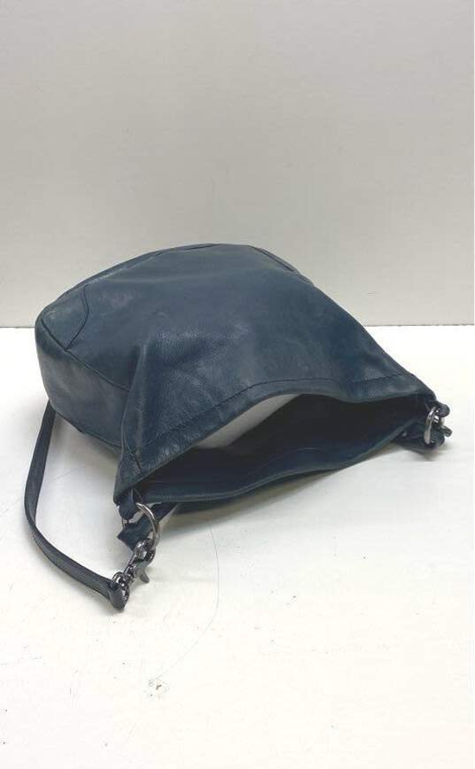 Frye Leather Melissa Hobo Shoulder Bag Blue image number 5