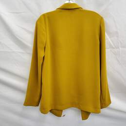 Topshop Women's Yellow Open Front Blazer Size 2 alternative image