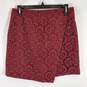 Madewell Women Burgundy Mini Skirt SZ 6 NWT image number 1