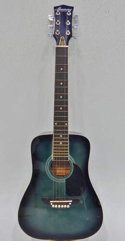 Harmony Brand 01217 Model 1/4 Size Blue Acoustic Guitar
