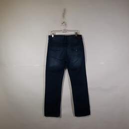 Mens Cotton Dark Wash 5-Pockets Denim Straight Leg Jeans Size 32X32 alternative image