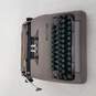 Vintage 1950s Smith Corona Sterling Manual Typewriter Grey w/Green Keys image number 1