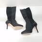 White House Black Market Bordeaux 570059263 Women's Size 8 M Black Leather Tall Heel Boots image number 2