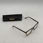 Christian Siriano Mens Brown Black Tortoise Square Reading Glasses w/ Black Case image number 2