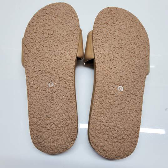 Seychelles Beige Leather Slide Sandals Size 9 image number 4
