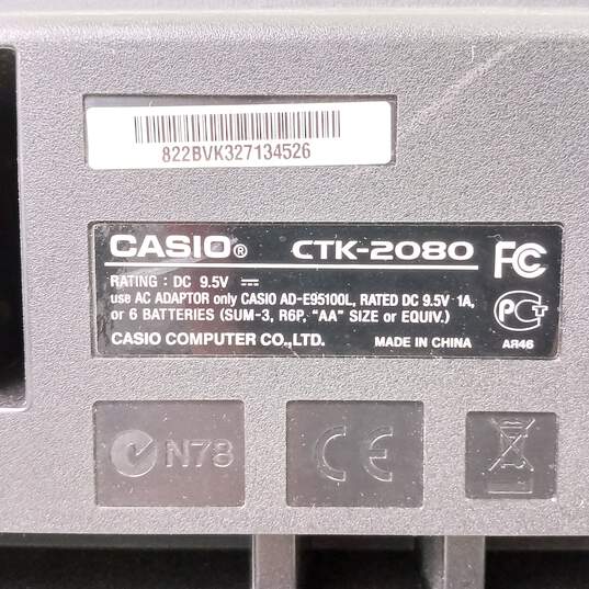 Casio Electric Keyboard CTK-2080 With Stand image number 4