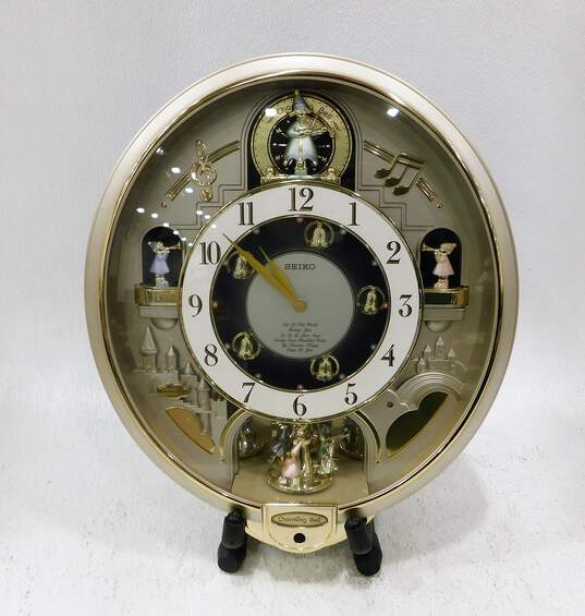 Seiko Melodies In Motion Charming Bell Musical Wall Clock READ image number 1