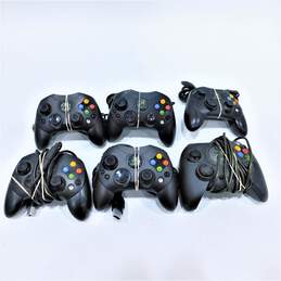 Lot of 6 Microsoft Xbox Controllers