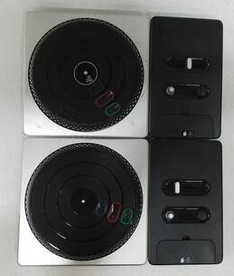 2 DJ Hero Turntable Controllers Microsoft Xbox 360 No Games alternative image