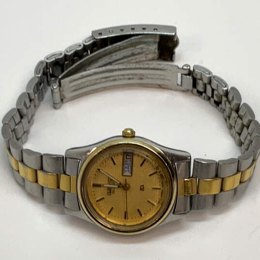 Designer Seiko Two-Tone Stainless Steel Round Dial Analog Wristwatch image number 2